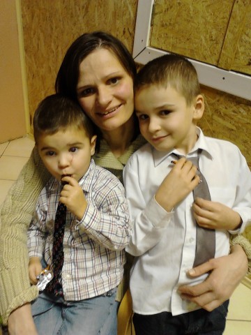 Onutė Mockevičienė su vaikais